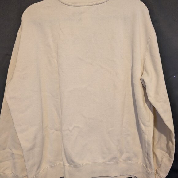 Disneyland Walt Disney World Mickey Mouse Large Sweatshirt Cream Pullover - Picture 2 of 8